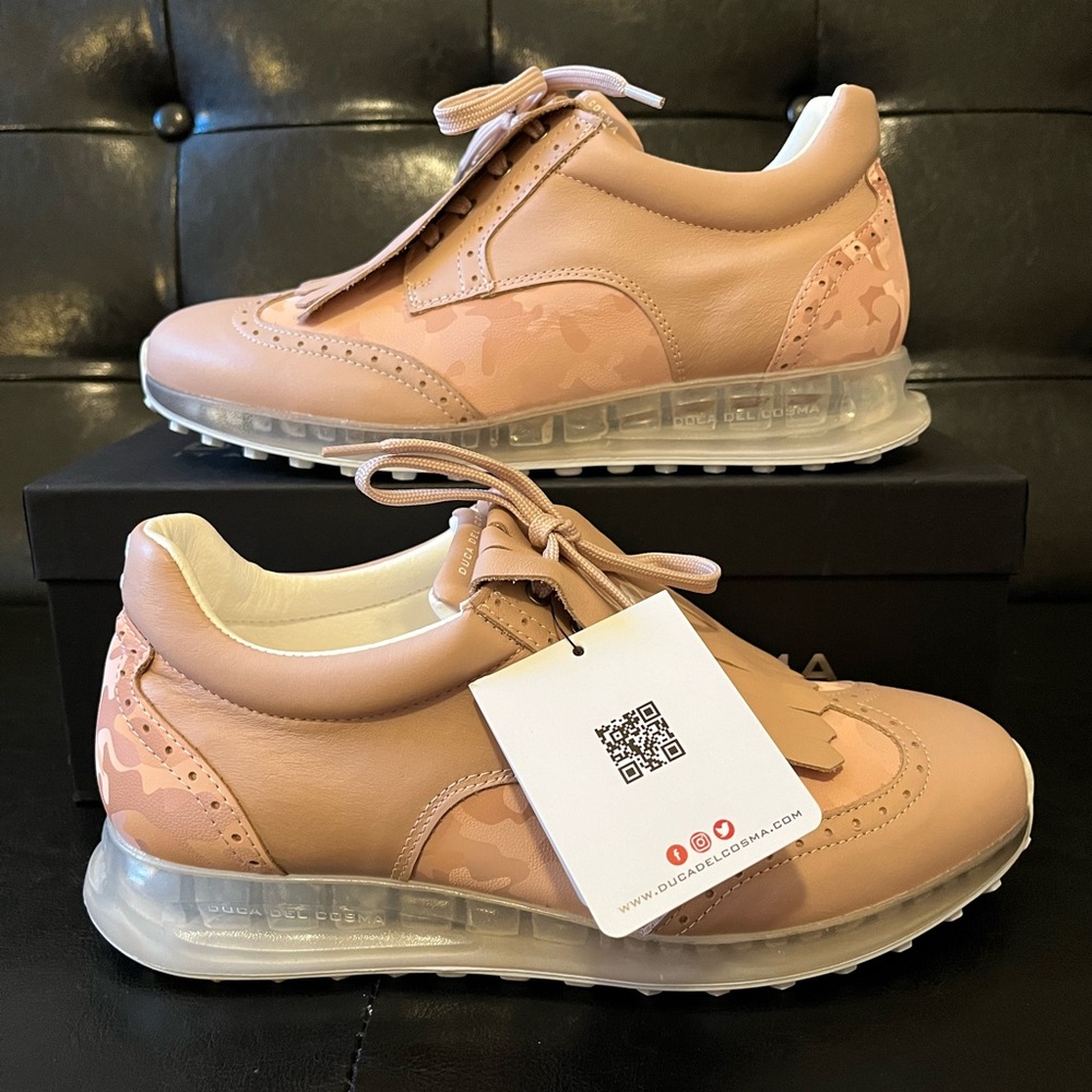 Duca Del Cosma Women’s Bellezza Golf Shoes ‘Pink’ NWT